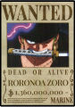One Piece Wanted Poster Combo Pack 10 Pc A4 Size, One Piece Anime. 