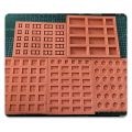 Tool Red Mini Brick Silicone Mold Building Making Construction Material Tile Model Mould Handmade House DIY Accessories Miniature Brick Mold Sand Table. 