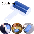 Sutuiying transparent bag Reusable Washable Roller Dust Cleaner Lint Sticking Roller for Clothes Pet Hair Cleaning Household Dust Wiper Tools. 