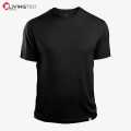 Livingtex T-Shirt For Men/ Black, Short Sleeve, Pure Cotton, Round Neck T-Shirt For Men. 