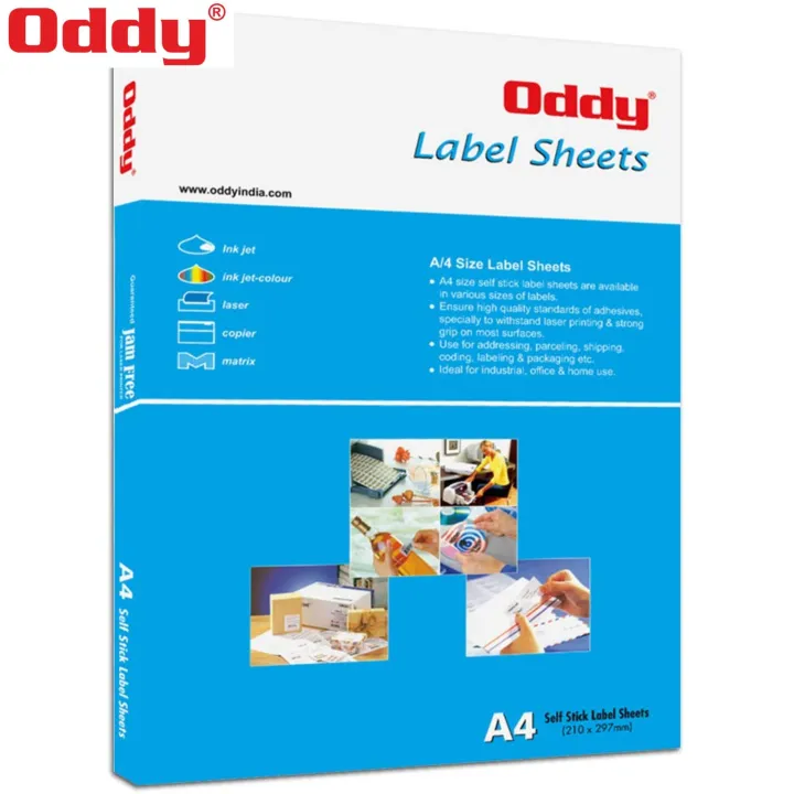 Oddy%20A4%20Self%20Adhesive%20Paper%20Label%20Stickers%20for%20Laser%20&%20Inkjet%20Printers%20-%2084%20Labels%20per%20Sheet%20-%20Pack%20of%20100%20Sheets,%20for%20Shipping,%20Address,%20Folders,%20Industrial%20use%20-%20Image%203