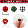 NAMUNY 120 Pcs Wooden Beads, Print Wood Beads Handmade Round Rustic Farmhouse Wood Beads (16Mm) 3 Colors. 