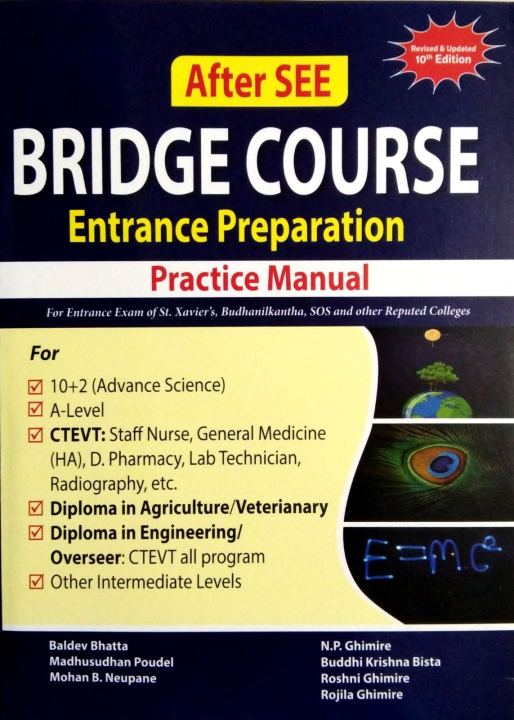 Bridge Course Book After SEE, Entrance Preparation Book for Grade 11 and PCL level By Mitrata