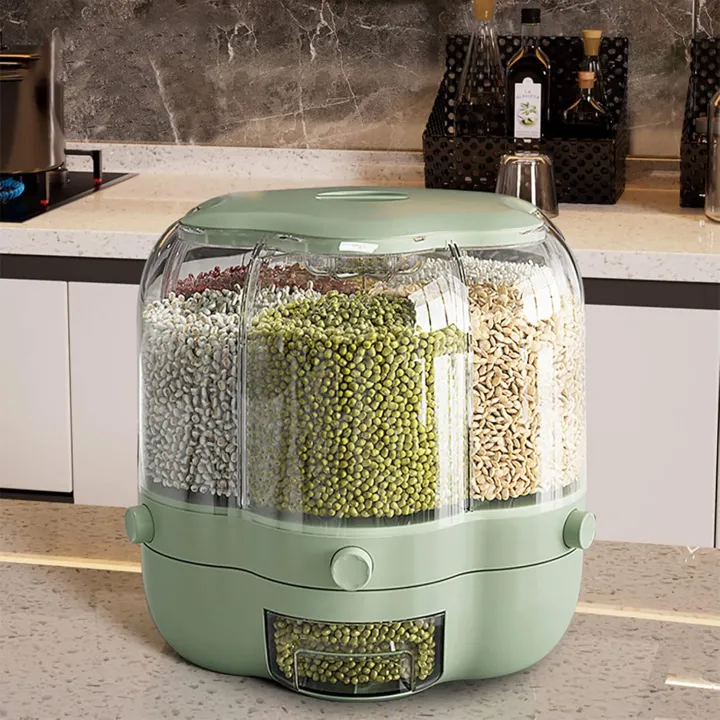 Automatic%20Plastic%20360%20Degree%20Rotation%20Cereal%20Dry%20Food%20Rice%20Grain%20Storage%20Dispenser%20Box%2010%20Kg%20-%20Image%204