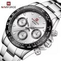NAVIFORCE NF9193 Classic Business Luminous Multifunction Chronograph Stainless Steel Watch For WOMEN. 
