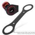 Durable Aluminium Alloy Bottom Bracket Wrench 16 24 Notch Black Bracket Spanner 44mm 46mm Hollow Crankset Tool for Mountain and Road Bikes. 