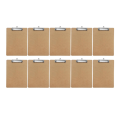 10Pcs Wooden Board Clips Flat Folder Menu Holder Wooden Clipboard Splints for Office, School, Classroom Supplies. 