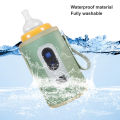 Portable U-SB Baby Milk Bottle Warmer 5 Speeds Digital Display Heat Keeper Milk Breastmilk Water. 