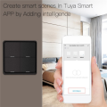 JINMY 2X 4 Gang for Tuya ZigBee Wireless 12 Scene Switch, Push Button Controller Battery Powered Automation Scenario, Black. 