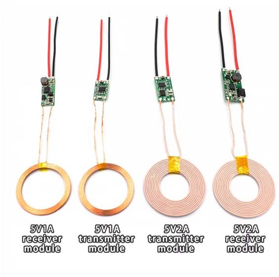 5V 1A/2A Wireless Power Supply Charging Coil Module Transmitter Receiver
