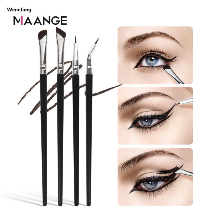 Wenefang%20MAANGE%204PCS%20Professional%20Eye%20Makeup%20Brush%20Set%20Eyeshaow%20Eyeliner%20Brushes%20Blending%20Portable%20Eyebrow%20Brush%20Cosmetic%20Makeup%20Tools%20-%20Image%202