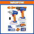 WADFOW Cordless 2 pcs combo kit With With 1pcs lithium-ion cordless drill and 1pcs lithium-ion impact wrench WCK2017. 