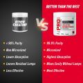 GNC Creatine Monohydrate 3000mg- 250g (71 Servings) Cranberry Flavor With Powerful Muscle Pump For Intense Workout. 