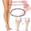 HOT Natural Magnetic Anklet Weight Loss Black Gallstones Stimulate Acupoint Slimming Anti-fat Foot Chain Tool Health Slim Care Gift. 