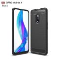 Brushed Texture Carbon Fiber TPU Case for OPPO Realme X(Black). 