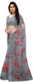 Fabdale Red Embroidered Net Bollywood Saree | Party & Festive Wear (PATL-001). 