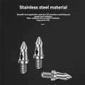 3Pcs Universal Tripod Foot Spikes Set 1/4 Inch Thread Stainless Steel Tripod Monopod Legs Feet Replacement Parts. 