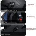 Bluetooth Motorcycle Helmet Full Face Modular Flip Up Motorbike Helmet Built-in Headset speakers Intercom Bike Helmet DOT Approved for Men Women Matt black,Gold lens,XXL 61~62cm. 