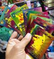 Pokemon Playing Cards 10 Gold, 10 Silver & 10 Black ,10 Multicolor Orginal Shiney HiQuality New Update-2025 Pokemon Card (PACK OF 10 pice). 