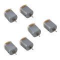 6Pcs Mini 2 Pin Magnetic Motor 19000RPM DC 3-6V for RC Model Aircraft. 