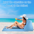 Inflatable Beach Cushion Lounge Chair,Leisure Beach Chair, Blue. 