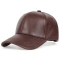 Unisex Pu Leather Baseball Cap Men Women Adjustable Snapback Outdoor Sport Hats Caps. 