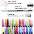 12/24Pcs Metallic Glitter Colors Gel Pens for School Office Adult Coloring Book Journals Drawing Art Markers Promotion Pen Cute. 