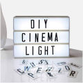 Cinematic LED Lightbox Replacement Letters &numbers Signs Black For A4 Magiglow Light Up Letter Box Sign Message Board. 