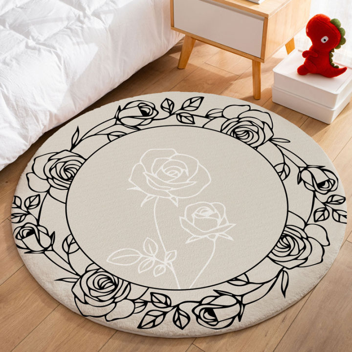 Round carpet children's crawling mat small computer turn chair rocking