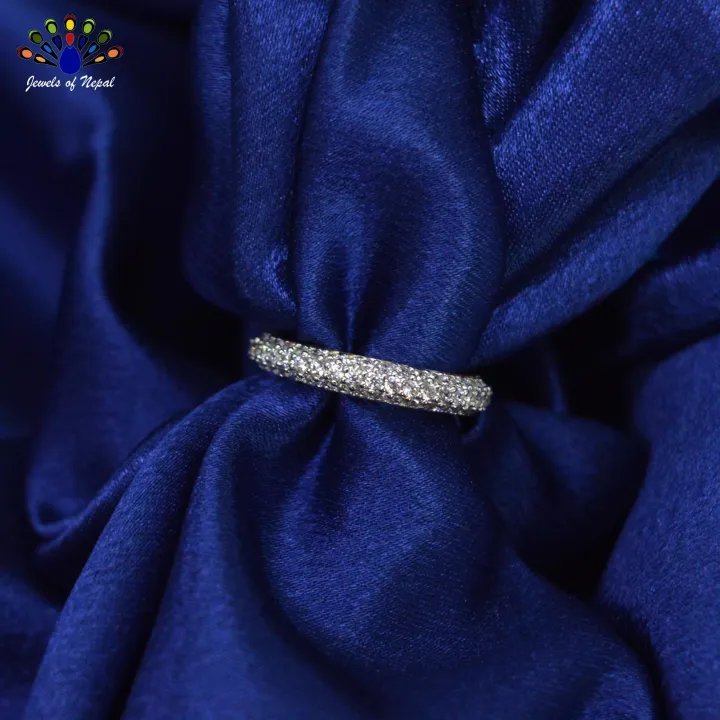 American%20Diamond%20/%20Cubic%20Zirconia%205A%20Grade%20Full%20Round%20Stone%20Studded%20Finger%20Ring%20For%20Women-%20Jewels%20of%20Nepal%20-%20Image%203