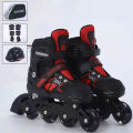Adjustable Skate Shoes Flashing Light Up Roller Skate 4 Rubber Wheels Skate Shoes Set. 