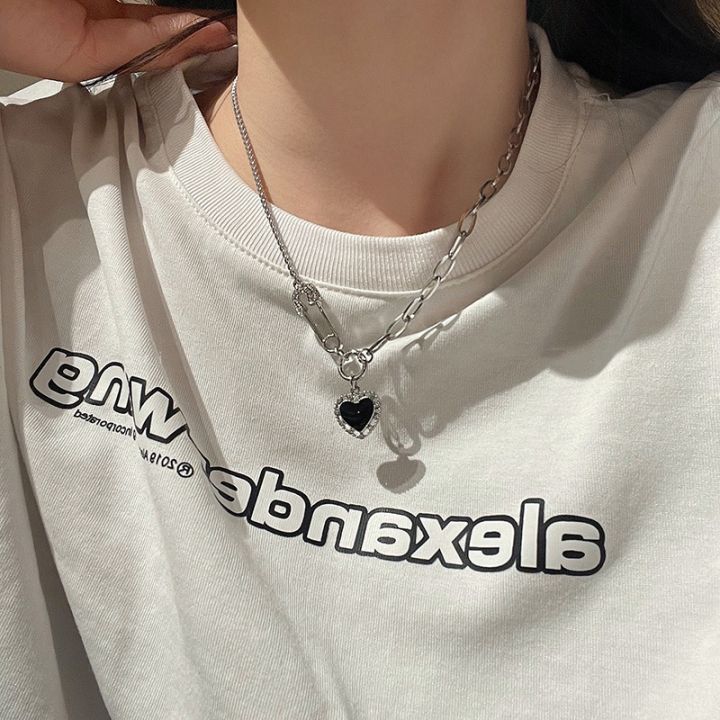 Enacolor%20%20Girl%20New%202026%20Black%20Heart%20Pin%20Pendant%20Necklace%20for%20Women%20%20Girls%20%20Party%20Accessories%20-%20Image%205