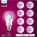 PHILIPS Wiz Smart WI-Fi LED Bulb E27 Spiral  9-Watt, 16 Million colors , Amazon Alexa And Google Assistant Support. 