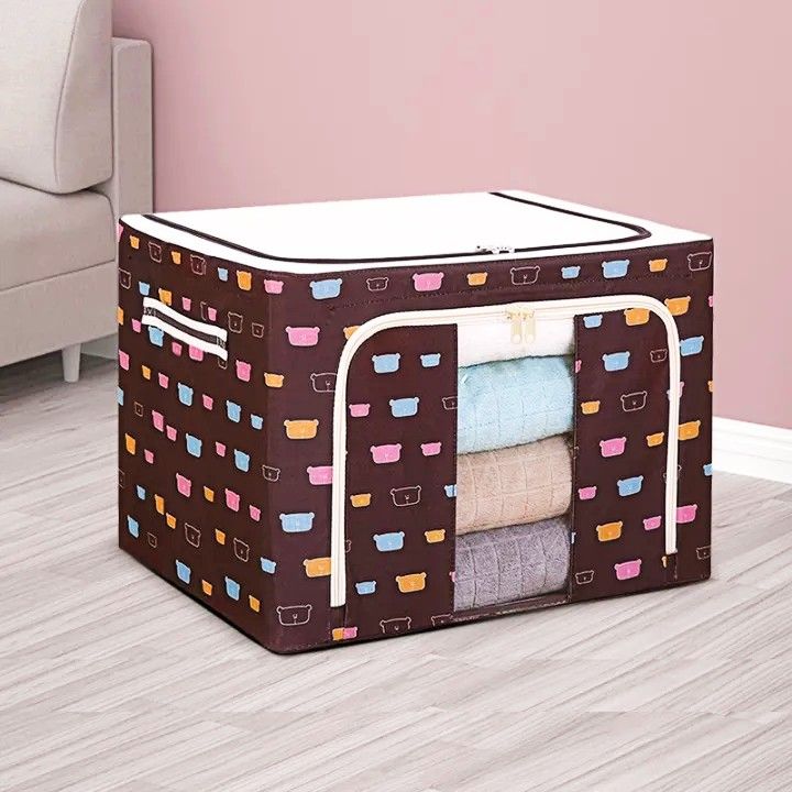 Storage%20Box%20Foldable%20Large%20Capacity%20Oxford%20Cloth%20Clothes%20Sundries%20Organizer%20Case%20For%20Household%2066ltr%20-%20Image%202