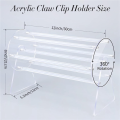 1 Pieces Acrylic Headband Display Stand Transparent Headbands Holder Organizer Hairband Storage Rack. 