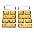 motors 12pcs Engine Wire Separator 8mm 9mm 10mm Aluminum Spark Plug Wire Divider. 