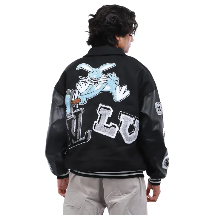 Black%20Color%20LV%20Printed%20Cotton%20Lightweight%20Jacket%20For%20Men%20-%20Image%205