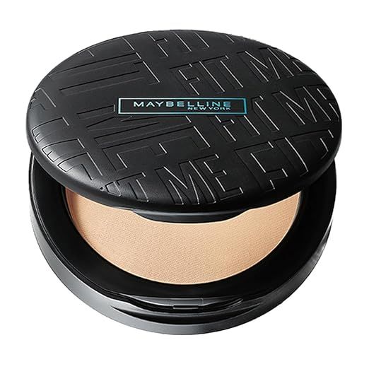 Maybelline New York Fit Me Shade 220 Natural Beige, Matte Compact Powder For Oily Skin, 8G - Powder That Protects Skin From Sun, Absorbs Oil, Sweat And Helps You To Stay Fresh For Upto 16Hrs.