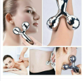 3D Face Roller Ball Massager V Line Firming Tool for Men Women Skin Tightening Shaping Massager (Silver). 