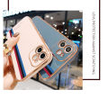 Jizetin for Realme 3 Back Cover With Free Lanyard Car Track 6D Plating Silicone Phone Case. 