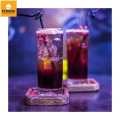 StrawBlack PlasticDisposable Extendable Bendy Party Fancy Straws Pack Of 200Pcs. 