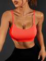 Yoga Short Upper Light Back Fitness Bra Bra Strap Open Women's Fitness Impact Shirt. 