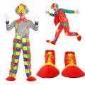 Zhitian Luxury 1 Pair Halloween Party Cosplay Costume Clown Shoes Clown Giant Shoes Circus Performance Costume Prop Circus Clown Shoes Dress Up. 