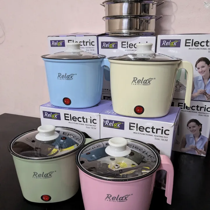 Relax%20-%201.8L%20Multi-Function%20Electric%20Cooker%20with%20Steamer%20%7C%20Double%20Layer%20Non-Stick%20Mini%20Rice%20Cooker,%20Hot%20Pot%20&%20Momo%20Maker%20%7C%20Rapid%20Noodle%20Maker%20600W%20Portable%20Cooking%20Pot%20-%20Image%204