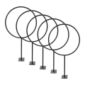 5Pcs Wall Ball Holders Wall Basketball Shelf Football Display Stands Basketball Storage Racks Soccer Wall Mounted Shelf. 