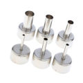 OYPFXMI 6 PCS 858 Universal Hot Air Nozzle Round Mouth Nozzle for Air Pump Type Hot Air Desoldering Station Accessories. 
