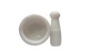 Marble Mortar and Masher Set Manual Smasher Garlic Press Grinder Crusher Pesto Pastes Spices Guacamole Home Kitchen Cooking Tool White. 