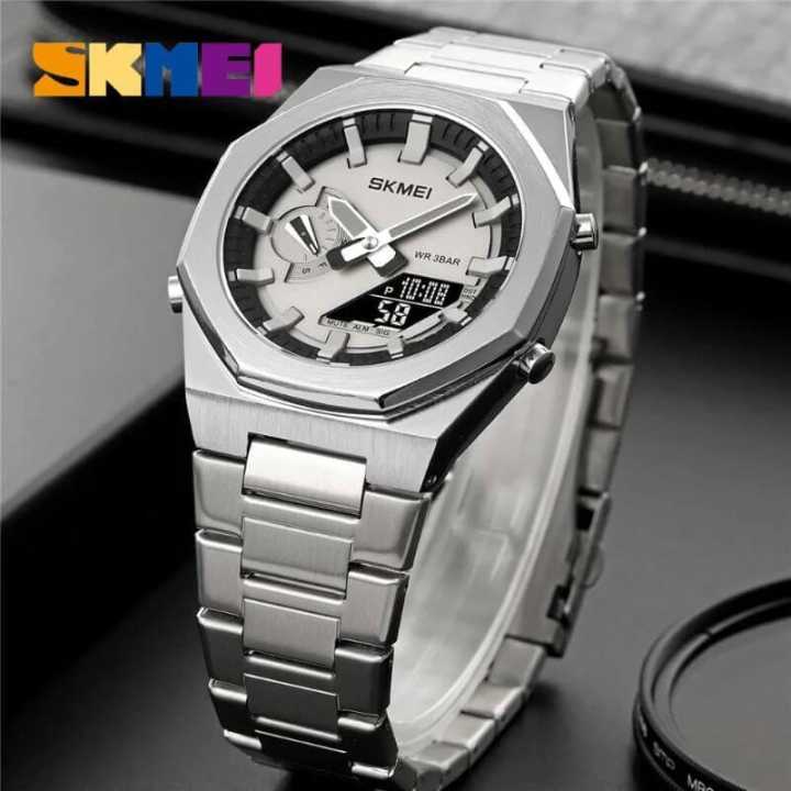 SKMEI 1816 Dual Display Multifunction Luminous Watch For Men