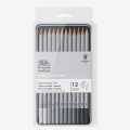 Winsor & Newton Studio Collection Graphite Pencils, Set Of 12 Pencils In Metal Tin Box (H-9B). 