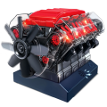 DIY V8 Engine Model Assembly Kit Eight Cylinder Engine Model Building High-Tech Educational Experiment Toy Gift. 